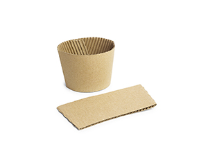 Vegware eco-friendly coffee cup sleeve