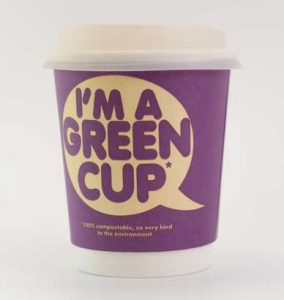 recyclable coffee cup